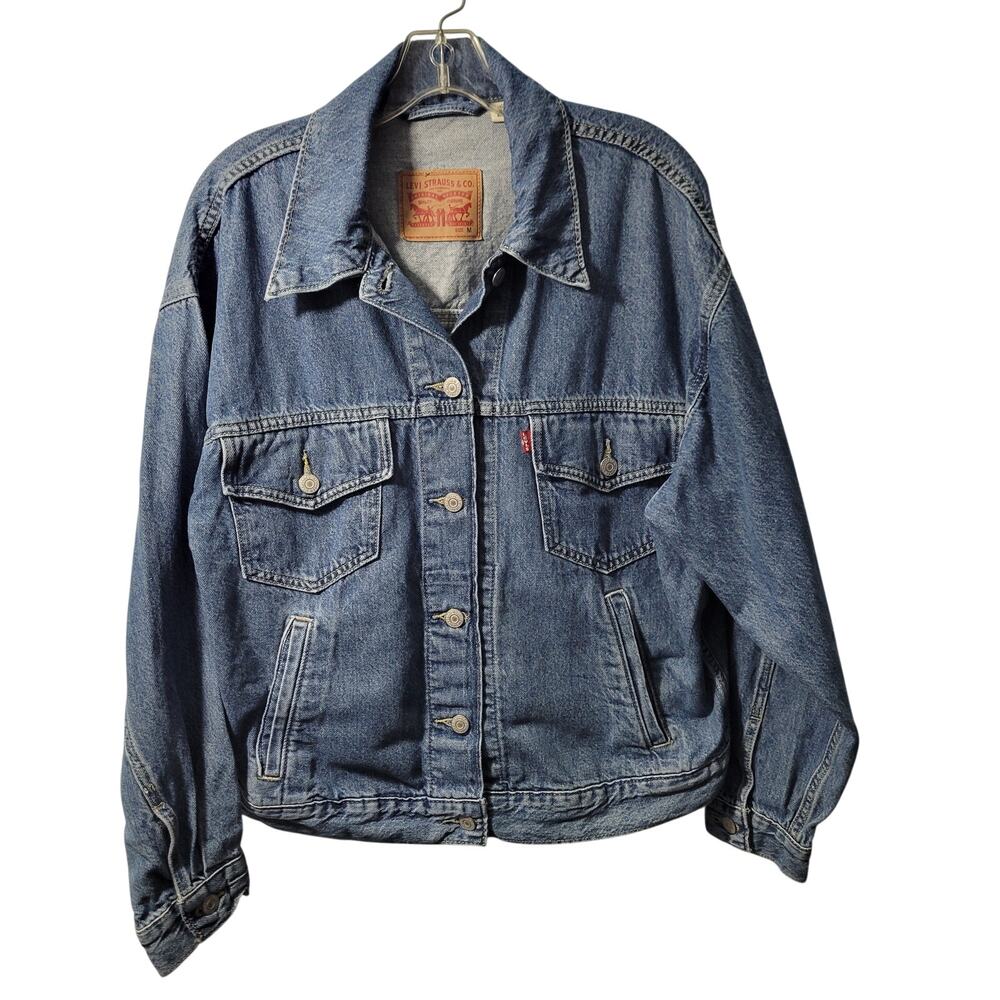 Levi Strauss Women's Jean Trucker Jacket Size M 21725-1283 - Picture 1 of 7